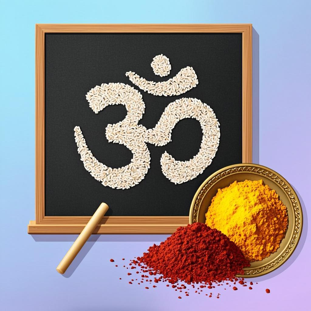 Aksharabhyasam — First letters to a child